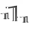 Asquiths Solitude Deck Mounted Basin Mixer (3TH) With Pop-Up Waste - TAB5117 Large Image