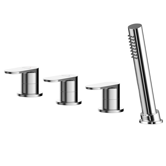 Asquiths Solitude Deck Mounted Bath Shower Mixer (4TH) No Spout - TAB5125 Large Image