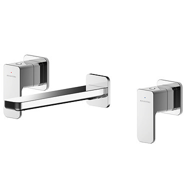 Asquiths Tranquil Wall Mounted Basin Mixer (3TH) Without Backplate - TAD5114  Profile Large Image