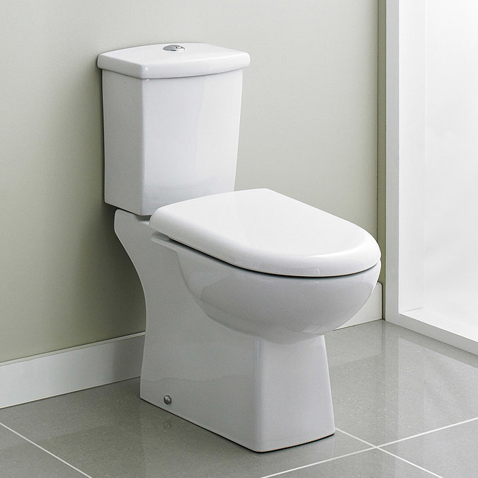 Premier - Asselby Ceramic Close Coupled Standard Toilet with Soft Close Seat Profile Large Image