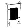 Aston Traditional Heated Towel Rail (Black & Chrome)  Profile Large Image
