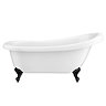 Astoria 1550 Roll Top Slipper Bath + Matt Black Leg Set