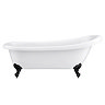 Astoria 1710 Roll Top Slipper Bath + Matt Black Leg Set