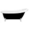 Astoria Black 1550 Roll Top Slipper Bath w. Ball + Claw Leg Set  Profile Large Image