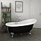 Astoria Black 1550 Roll Top Slipper Bath w. Ball + Claw Leg Set Large Image