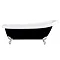 Astoria Black 1710 Roll Top Slipper Bath w. Ball + Claw Leg Set  Profile Large Image