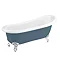 Astoria Blue 1710 Roll Top Slipper Bath w. Ball + Claw Leg Set  additional Large Image