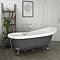 Astoria Grey 1710 Roll Top Slipper Bath w. Chrome Ball + Claw Leg Set Large Image