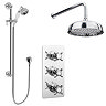 Astoria Traditional Concealed Shower Valve Inc. 8" Head with Arm & Slider Rail Profile Large Image