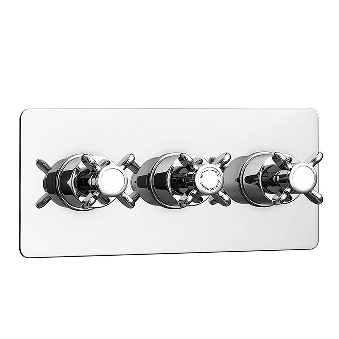 Astoria Traditional Concealed Shower Valve inc. 8" Head with Arm & Slider Rail  In Bathroom Large Im