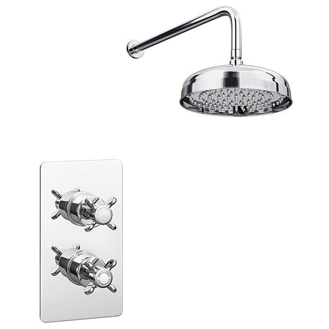 Astoria Traditional Concealed Shower Valve Inc. 8" Head with Arm  Feature Large Image