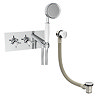 Astoria Traditional Concealed Thermostatic 2-Way Shower Valve with Handset + Freeflow Bath Filler