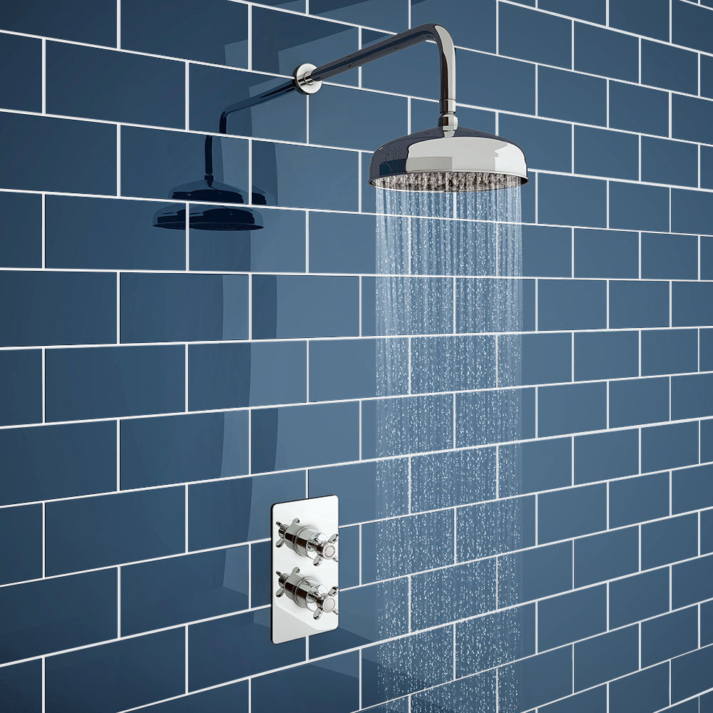 Astoria Traditional Twin Concealed Thermostatic Shower Valve  Feature Large Image