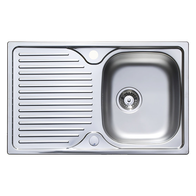 Astracast 800 x 500 Compact Horizon Stainless Steel 1.0 Bowl Kitchen Sink (with Waste) Large Image