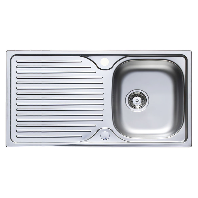 Astracast 965 x 500 Horizon Stainless Steel 1.0 Bowl Kitchen Sink (with Waste) Large Image