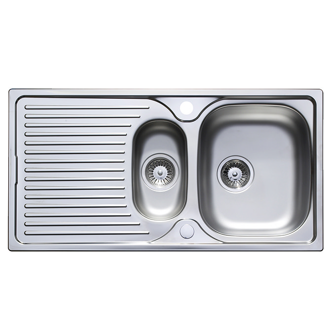 Astracast 965 x 500 Horizon Stainless Steel 1.5 Bowl Kitchen Sink (with Waste) Large Image