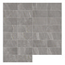 Atakora Dark Grey Stone Effect Wall and Floor Tiles - 300 x 600mm