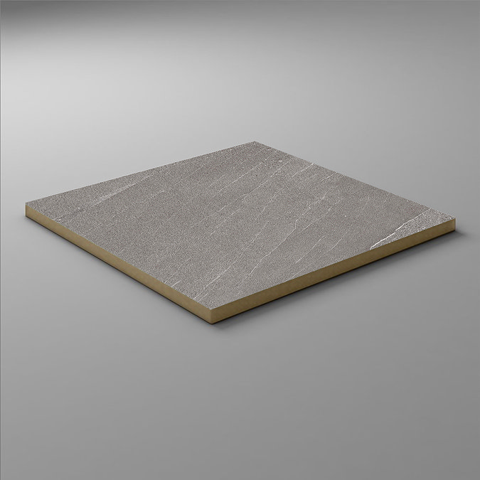 Atakora Dark Grey Stone Effect Wall and Floor Tiles - 600 x 600mm