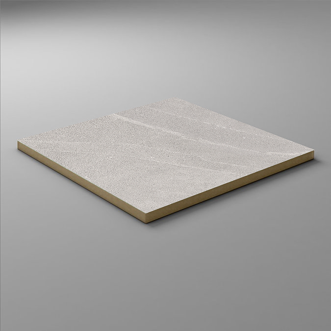 Atakora Light Grey Stone Effect Wall and Floor Tiles - 600 x 600mm