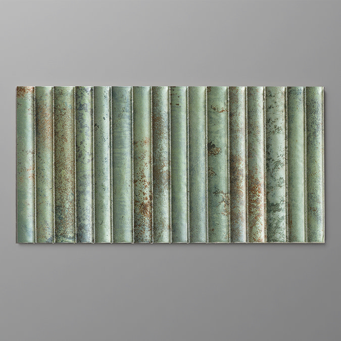 Atlantis Fluted Aquamarine Wall Tiles - 150 x 300mm