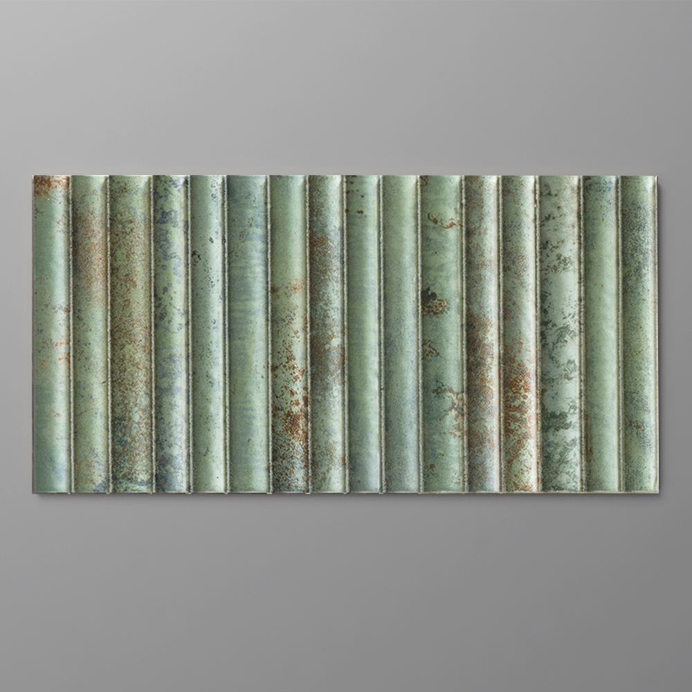 Atlantis Fluted Aquamarine Wall Tiles X Mm