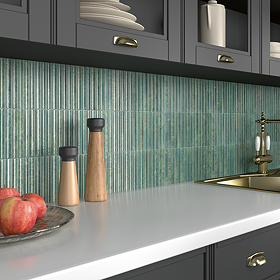 Atlantis Fluted Emerald Wall Tiles - 150 x 300mm