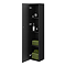 Atlas 3-Piece Matt Black Bathroom Suite with 600mm Matt Black Basin