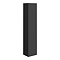 Atlas 3-Piece Matt Black Bathroom Suite with 600mm White Gloss Basin