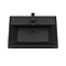 Atlas 600mm Matt Black 2-Door Vanity Unit with Matt Black Basin