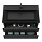 Atlas 800mm Matt Black 2-Drawer Wall Hung Vanity Unit with Matt Black Basin