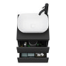 Atlas Matt Black Countertop Basin Unit - 500mm 2 Drawer with Gloss White Basin