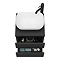 Atlas Matt Black Countertop Basin Unit - 500mm 2 Drawer with Gloss White Basin