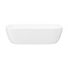 Atlas Matt Black Countertop Basin Unit - 800mm 2 Drawer with Gloss White Basin