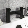Atlas Matt Black & Oak Complete Modern Bathroom Package