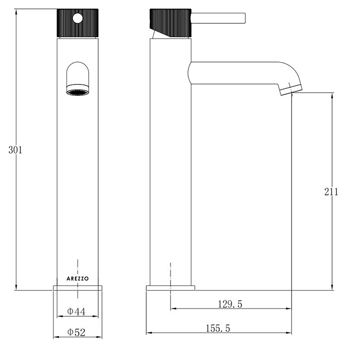 Atlas Matt Black & Oak Complete Modern Bathroom Package