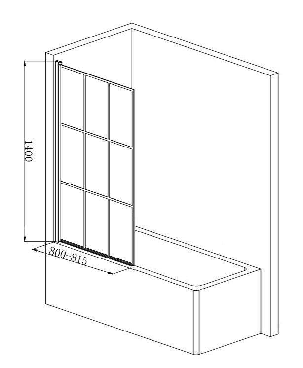 Atlas Matt Black & Oak Complete Modern Bathroom Package
