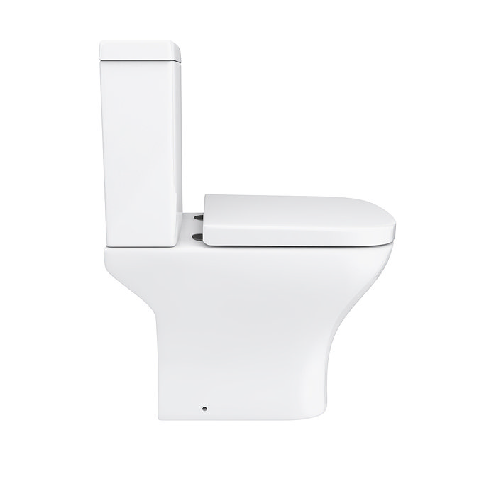 Atlas Square Matt Black & Oak Complete Modern Bathroom Package