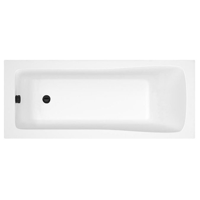 Atlas Square Matt Black & Oak Complete Modern Bathroom Package