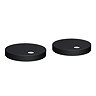Atlas Square Matt Black & Oak Complete Modern Bathroom Package