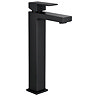Atlas Square Matt Black & Oak Complete Modern Bathroom Package