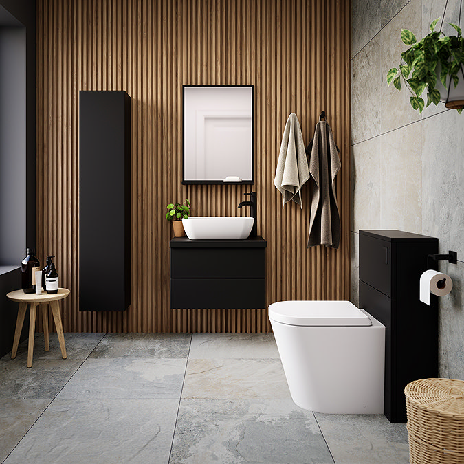 Atlas WC Unit Only - Matt Black