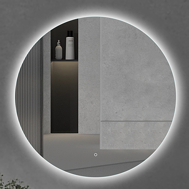 Atmosphere 1000 Large Circular LED Mirror with Demister, Touch Control & Colour Changing Light