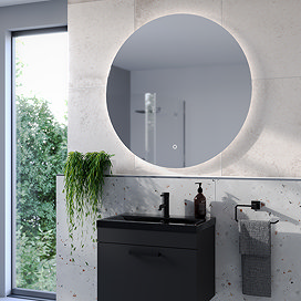 Atmosphere 1000mm Large Circular LED Mirror with Demister, Touch Control & Colour Changing Light