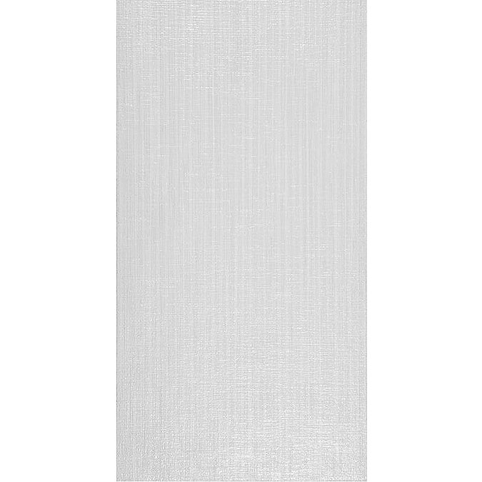 Attica White Textured Gloss Wall Tile - 31.6 x 60cm Large Image