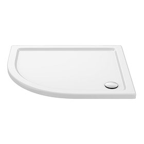 Aurora 1000 x 800mm LH Anti-Slip Offset Quadrant Shower Tray Large Image