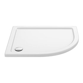 Aurora 1000 x 800mm RH Anti-Slip Offset Quadrant Shower Tray Large Image