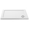 Aurora 1000 x 900mm Anti-Slip Stone Rectangular Shower Tray