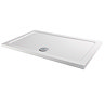 Aurora 1200 x 700mm Anti-Slip Stone Rectangular Shower Tray Large Image