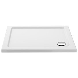Aurora 1200 x 900mm Anti-Slip Stone Rectangular Shower Tray Large Image