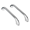 Aurora 1700 x 700mm 2TH Steel Enamel Bath with Chrome Grips and Legset - Slip Resistant